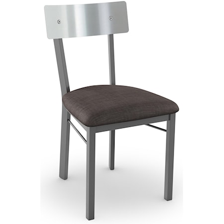 Lauren Chair with Stainless Steel Backrest